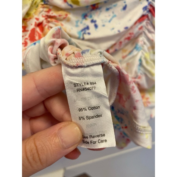 CAbi Ruffle Splatter Print Sleeveless Blouse - Picture 10 of 10